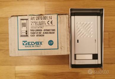 ELVOX 2970 TARGA A 1 PULSANTE CON ANTIPIOGGIA