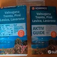 Cartina Kompass Valsugana, Trento, Pine' Levico...