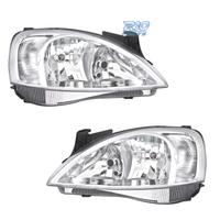FARI PER OPEL CORSA C 00-06 FONDO CROMATO