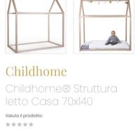 Letto montessori evitas childhome 140x70