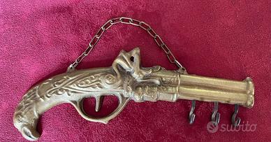 Ottone , Pistola appendichiavi con ganci
