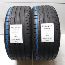 2 GOMME 225 45 17 DUNLOP A1728