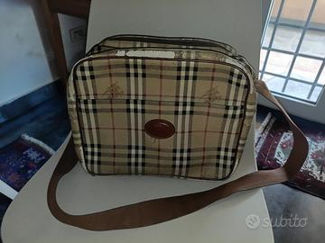 Burberrys borsa postina beige marrone vintage bag