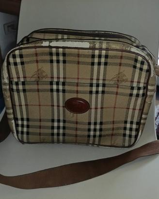 Burberrys borsa postina beige marrone vintage bag