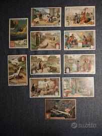 Lotto di 11 figurine Liebig d'epoca 