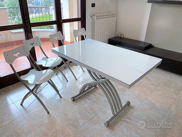 Tavolo Design Trasformabile Elevabile Allungabile