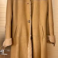 Montone donna lungo in vero shearling