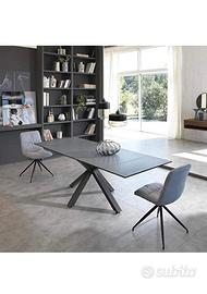 Tavolo da pranzo allungabile Stones grigio