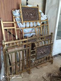 letto ottone inizio ottocento 