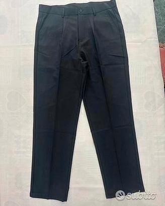 Novari Milano Pantalone Uomo Elegante Grigio Scuro