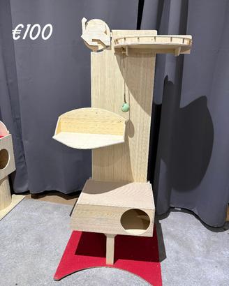 Cucce in legno indoor, per gatti, handmade