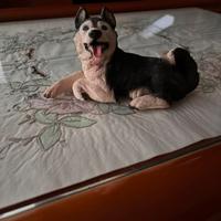 Statuetta Cane Siberian Husky