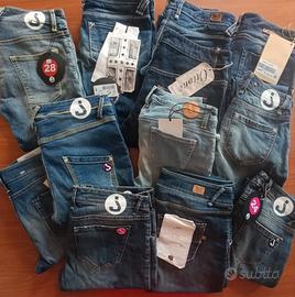 Stock Jeans firmati NUOVI taglie miste 12 pezzi 