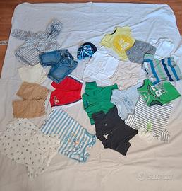 LOTTO bambino 74 cm 9 mesi ESTIVO + 1 giacca antiv