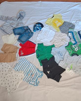 LOTTO bambino 74 cm 9 mesi ESTIVO + 1 giacca antiv