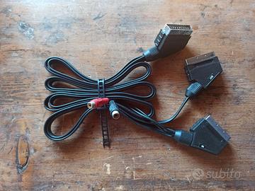 Cavo scart vintage VHS PS2 decoder sdoppiatore
