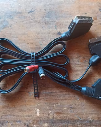 Cavo scart vintage VHS PS2 decoder sdoppiatore