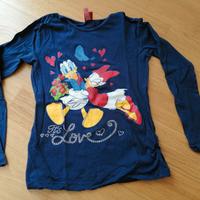 T-shirt manica lunga da bambina Disney 8-9A