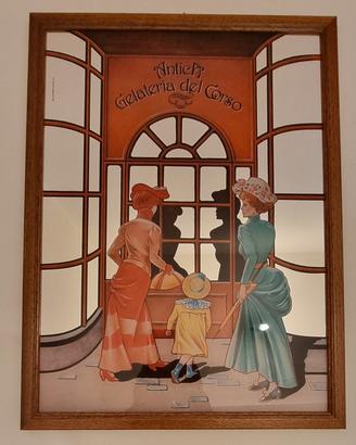 Quadro a specchio Antica gelateria del corso