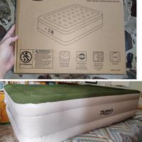 Materasso 191x137x46 gonfiabile con pompa - Nuovo