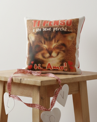 CUSCINETTO LOVE + COLLANA + CUORI SAN VALENTINO