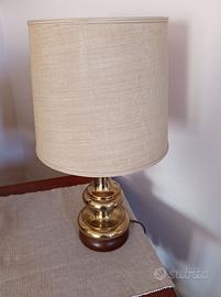 lampada da tavolo vintage in ottone
