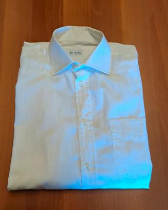 Camicia uomo bianca cotone con taschino 39cm OVS