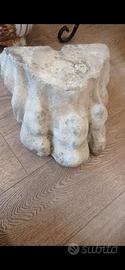 zampe di leone in marmo grezzo fine 1700