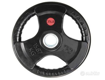 Coppia dischi pesi  50  35 LB / 15,87 kg – gommati