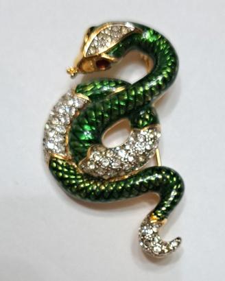 48_Spilla vintage serpente attorcigliato 5-6 cm