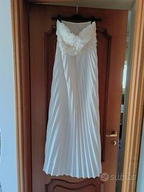 Vestito floreale plissettato