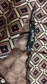 pantaloni nuna lie fantasia geometrica taglia S 