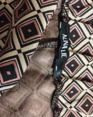 pantaloni nuna lie fantasia geometrica taglia S 