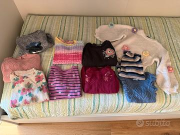 Set 10 maglioni da bambina