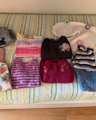 Set 10 maglioni da bambina