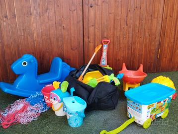 Cavallo dondolo plastica