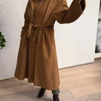 Cappotto vintage Ferrè collo e cintura visone