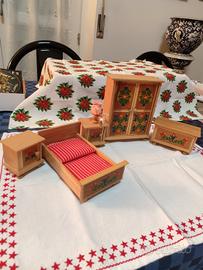 Camera da letto miniatura casa bambole 