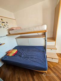 cameretta doppia, smontata pronta per ritiro 