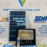 faro con pannello solare 400 watt