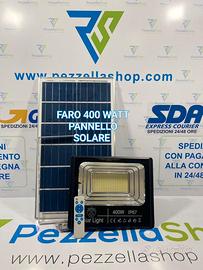 faro con pannello solare 400 watt