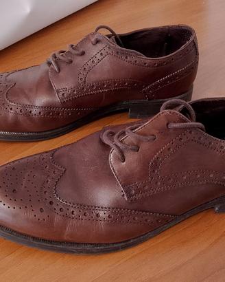 scarpe classiche uomo vera pelle n.42 robuste
