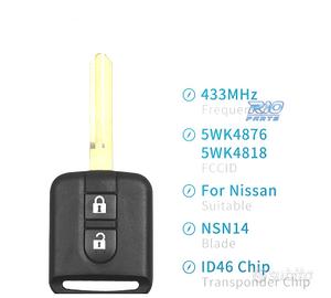 CHIAVE COMPLETA PER NISSAN ELGRAND X-TRAIL QASHQAI