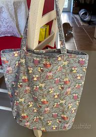 Shopper OVS con gufi colorati