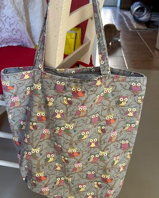 Shopper OVS con gufi colorati