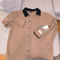 Giubbino Giacca Jeans Beige Marrone Vans tg M