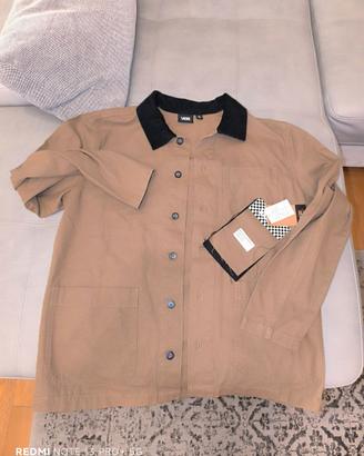 Giubbino Giacca Jeans Beige Marrone Vans tg M