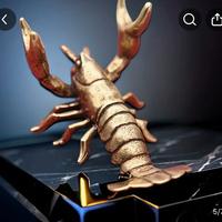 Gambero di fiume in metallo massiccio