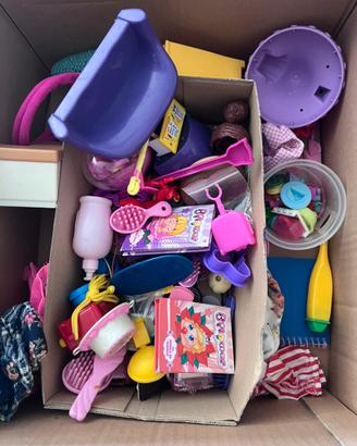 Lotto accessori vintage per bambole Barbie