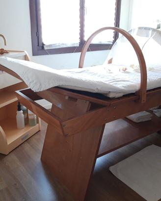 LETTINO da massaggio con bagno di vapore
